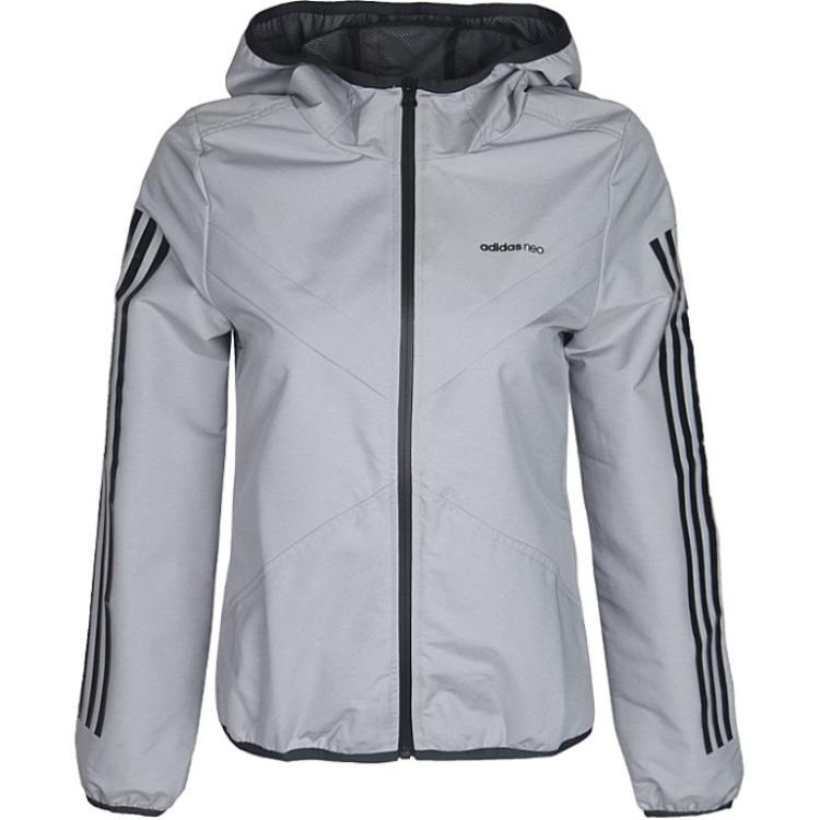 

Adidas Серия Neo Sports Casual Удобная Мягкая Приятная к коже Толстовка с капюшоном Женские куртки Серый BP6564 M