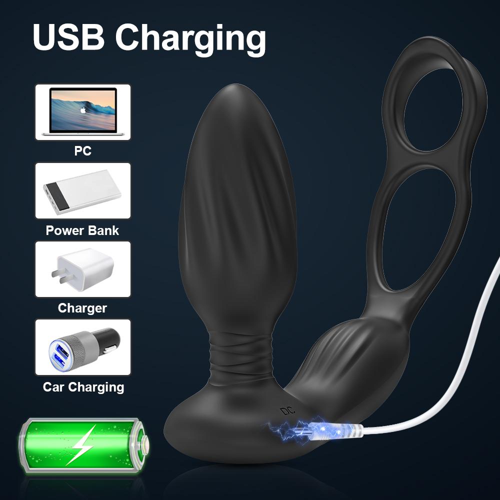 Sex Toy Anal Plug Vibrator Gay Butt Plug Big Huge Dildo Anal Plug Masturbation Tools Women Men Anal Toy Adult Erotica Products