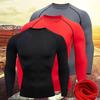 Men's Long Sleeve Compression Running T-Shirt - High Elasticity, Quick-Dry, Perfect for Training and Basketball.