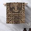 Tree of life -Yggdrasil onCelticPattern Soft Face Towel Quick Dry Pool Bath Cotton Towels Absorbent Quick
