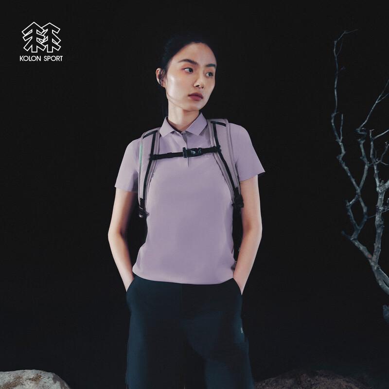 KOLON SPORT Women s Cooling UPF40+ Short Sleeve Polo XL фиолетовый