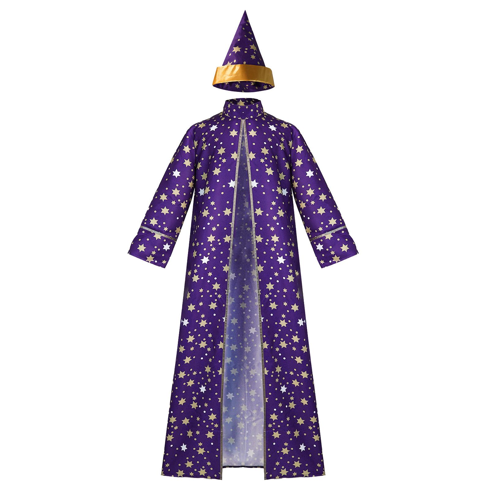 Men Magic Magician Costume with Blue