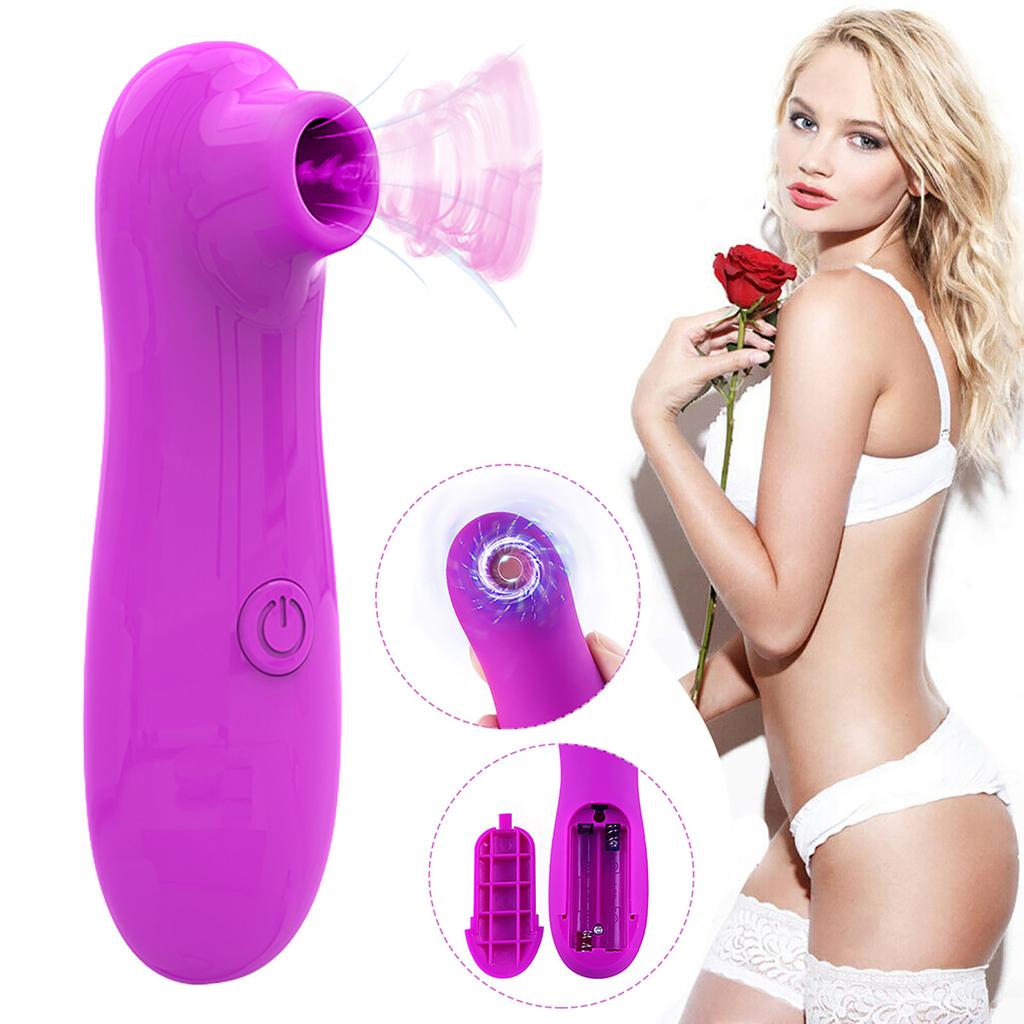 Saug-Vibrator-Brustwarzen-Klitoris-Lecken-Frauen-G-Punkt-Massagegerät-Spielzeug Gebrauch Gleitmittel