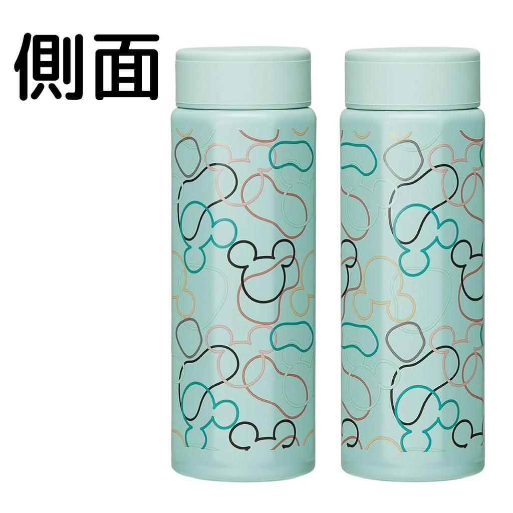 Skater Stainless Steel Mug, 500ml, Easy-to-Hold Octagonal Shape, Insulated for Hot and Cold Drinks, Disney Mickey Mouse Moss Green, STO5