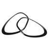 2pcs Gloss Black Headlight Ring Trim Left Right 51139801573 Replacement for Cooper R60 Countryman