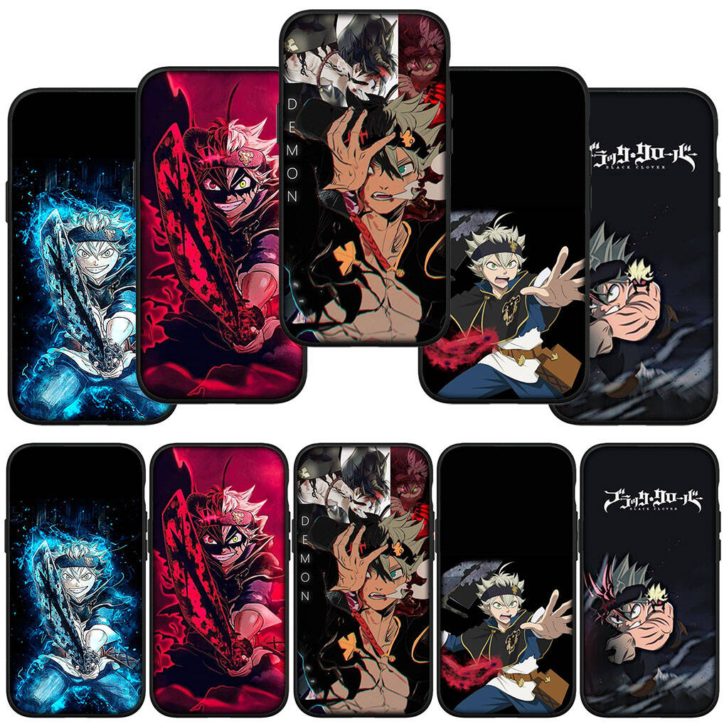 For Samsung Galaxy S25 S24 S23 S22 Ultra FE Plus A17 A37 A57 A56 A55 A06 A16 A15 A36 A26 A35 A05 A25 A54 A34 Phone Case Comics Asta Black Clover Cover