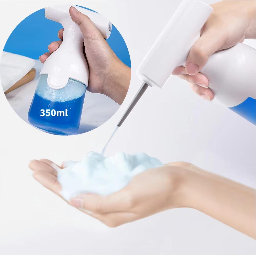 Electric Automatic Foam Soap Dispensers Waterproof Foaming Soap Dispenser Rechargeable for Shampoo Shower Gel Facial Cleanser