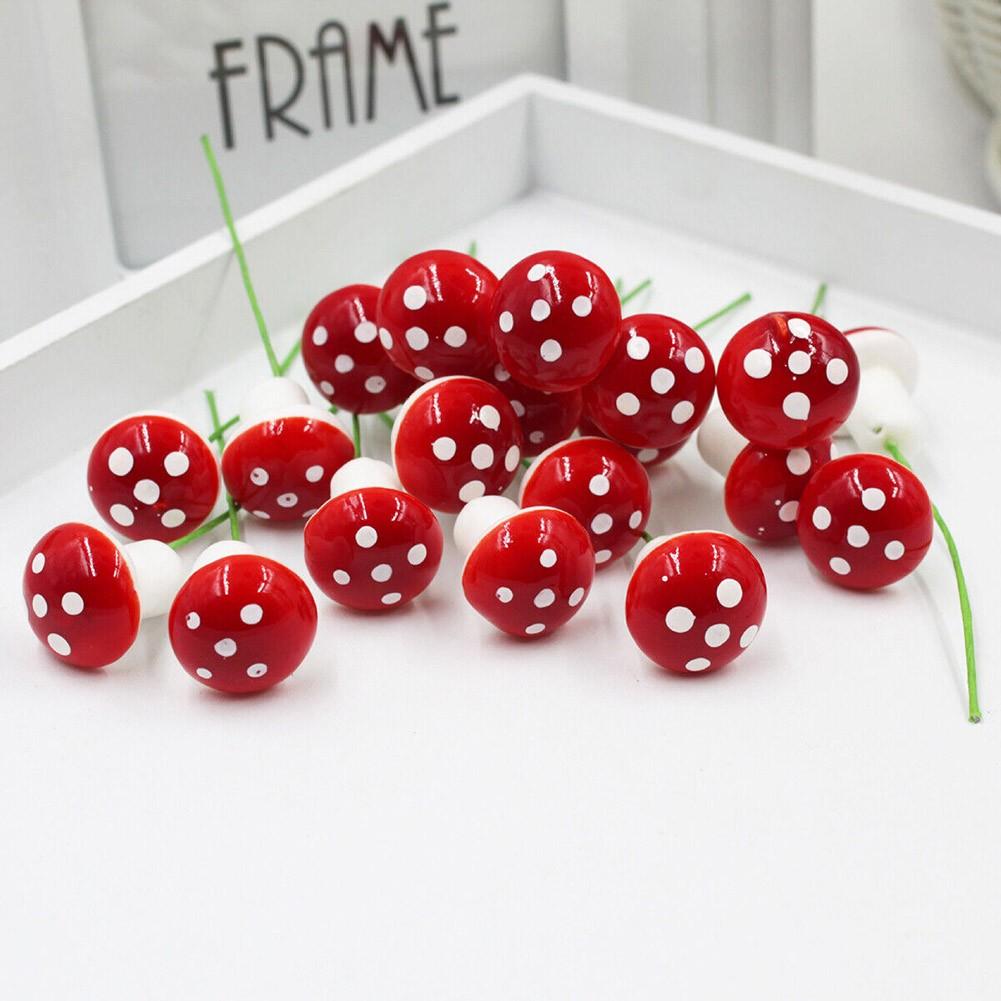 

Детали орнамента для грибного сада, газона, маленькая поганка 25Pcs