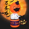 Halloween Inflatable 1.8m White Ghost Hot Air Balloon with Lights Outdoor Decoration Party Toy