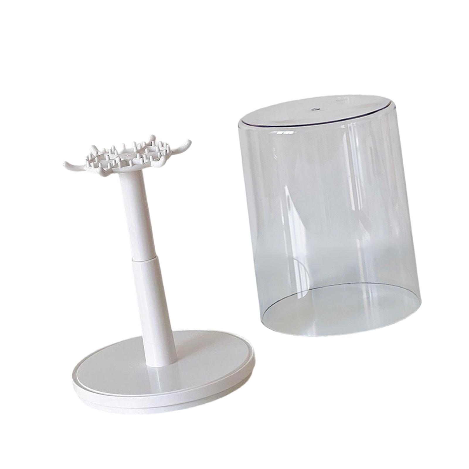 

Rotatable Display Case Storage Box Versatile Display Stand Show Case for Action Figures Large Pendants Collectibles Dresser белый
