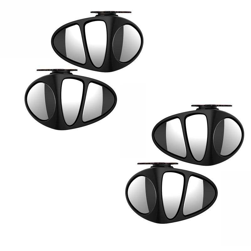 Car Rearview Mirrors 360° Blind Spot Mirror Adjustable Rotatable Convex Wide-angle Clear Rearview Safety Mirror