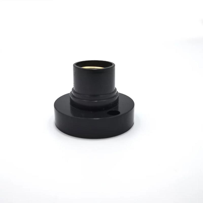 1/2/10Pcs E14 Screw Round Conversion Flat LED Lamp Holder 6A DIY Desktop Small Screw Led Lighting Head Base Socket Black