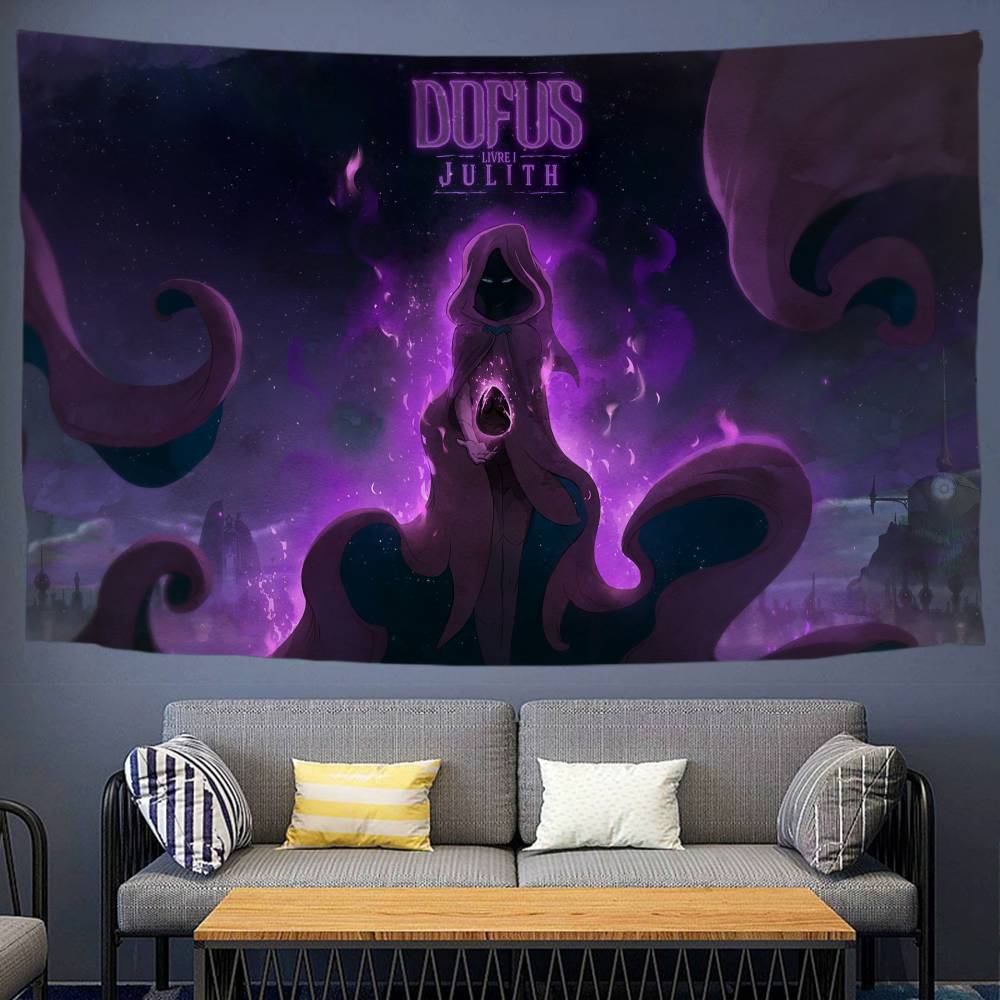 

DDOFUS GAME Cartoon Tapestry Bohemian Wall Tapestries Mandala Wall Hanging Sheets 74x94cm(29x37in)