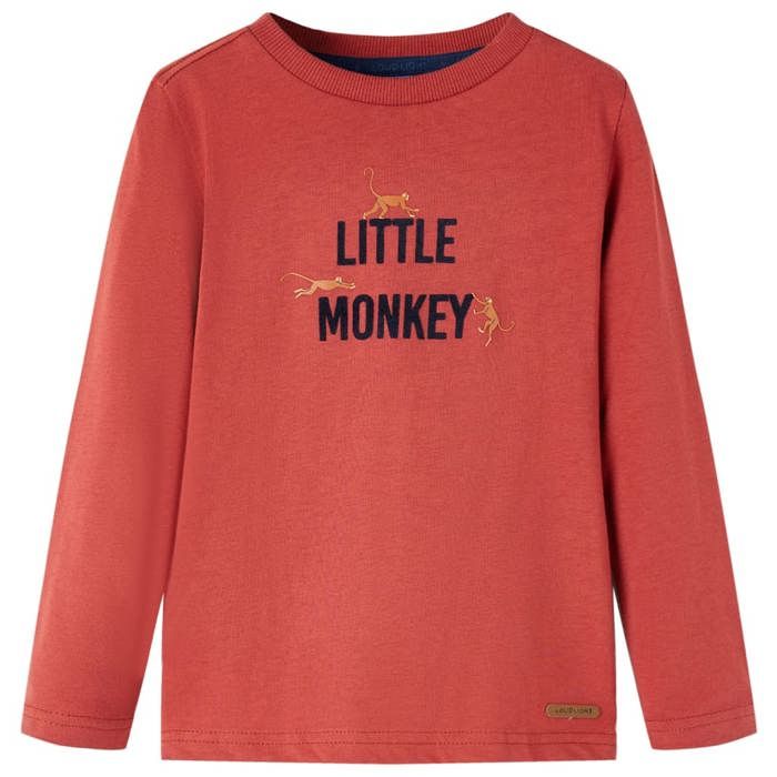 Children's Long-sleeved T-shirt Burnt Red 92/104/116/128/140