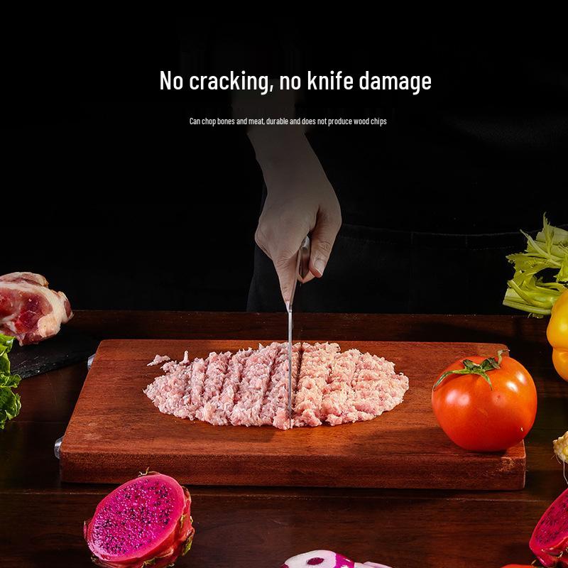 Wenge Wood Antibacterial Double-Sided Cutting Board – Anti-Mold, Solid Wood for Kitchen Use