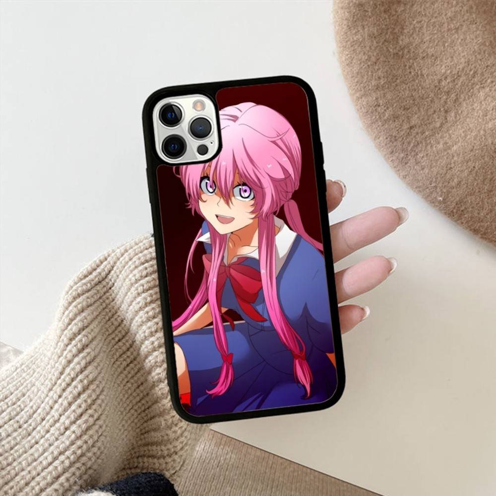 Anime Future Diary Phone Case For Iphone 11 12 13 14 15 Pro Max 17 16 Plus Hard PC+TPU Back Cover