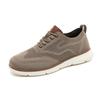 Fashion Retro Style Men's Casual Shoes Lightweight Knitted Walking Shoes Breathable Mesh Outdoor Traveling Flat Shoes