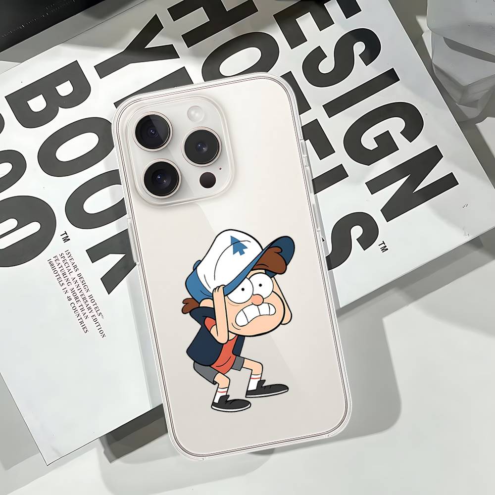 Cute G-gravity Falls-S Phone Case Soft Transparent Case For IPhone 17 16 15 14 13 12 11 Pro Max Mini Plus Cover Case