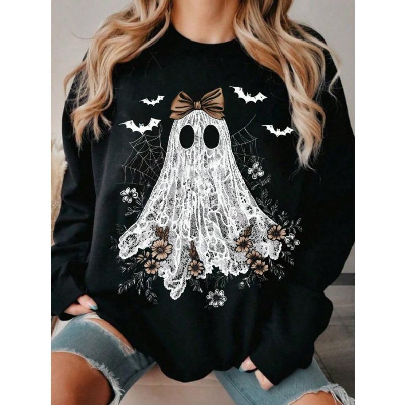 

Casual Loose Simple Top Fashion Printing Long Sleeve Versatile T-Shirts Women’s 5XL