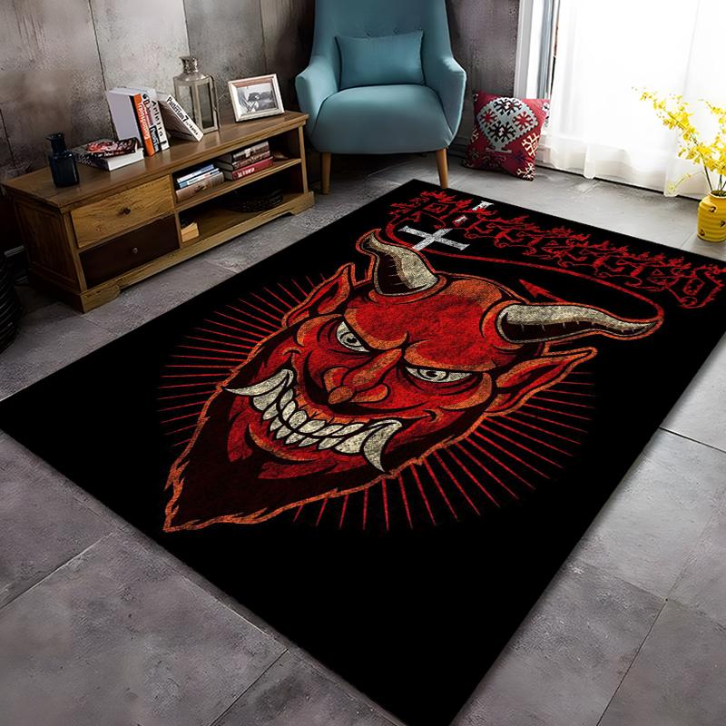 Band-Possessed Pattern Carpet Home Living Room Decoration Rug Bedroom Kitchen Bathroom Play Non-slip Floor Mat Hallway Balcony
