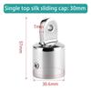 1Pc Boat Bimini Top Fitting Deck Hinge Slide Cap 19-32Mm Pipe Eye End Cap External Eye End Canopy Tube Boat Accessories