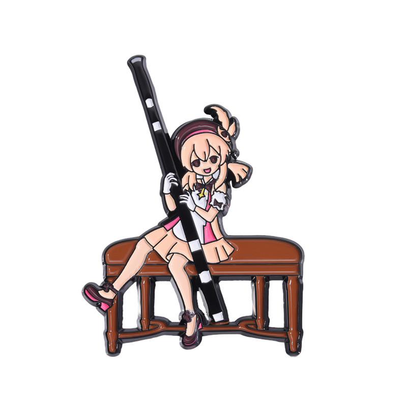 

Яркая мультяшная аниме металлическая брошь-значок с художественным эмалевым покрытием для нарядов модная XZ8898