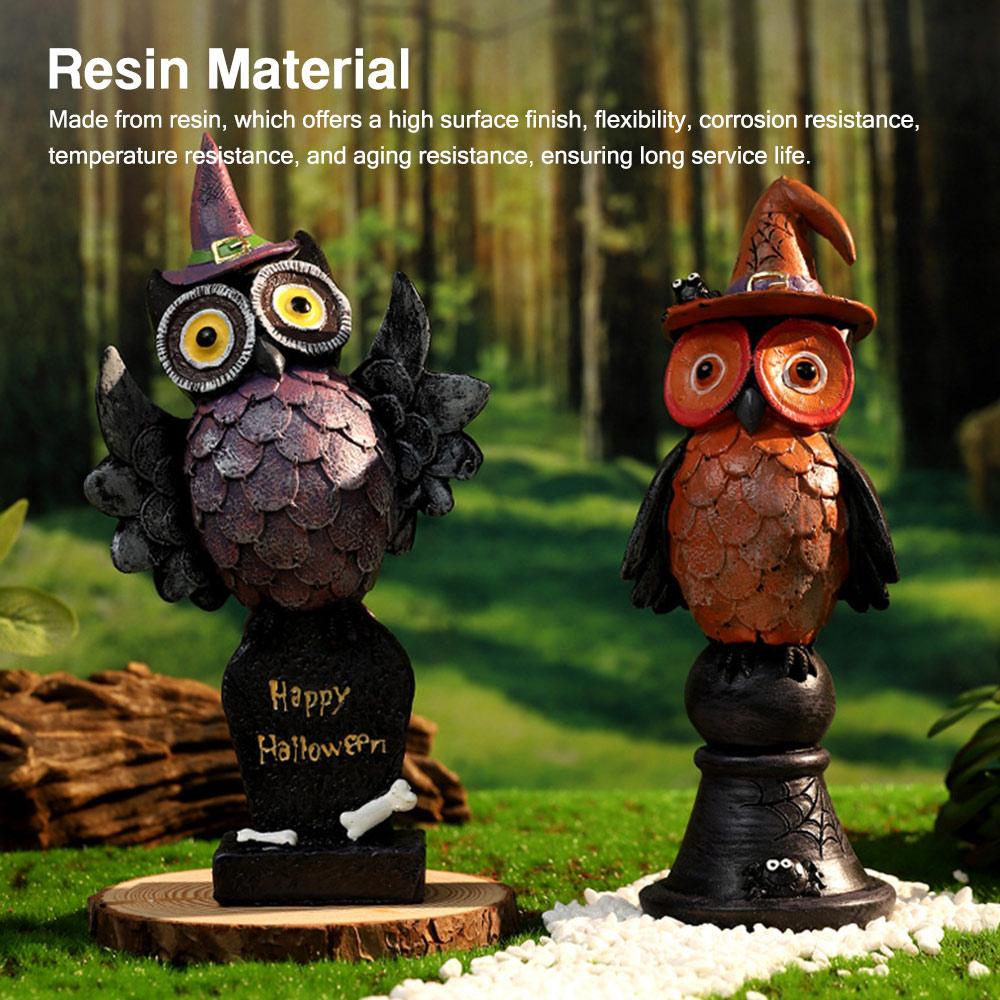 Ständer Tierfigur Eule Ornament Halloween Kerzenhalter Tischdekorationen