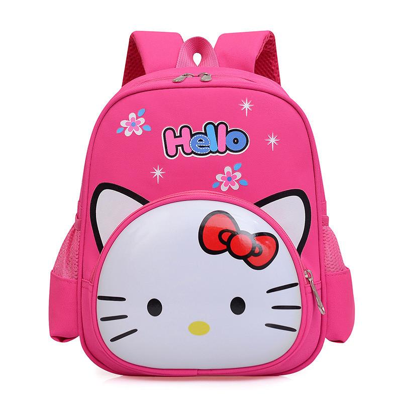 Adorable Cartoon Kindergarten Backpack Cute Nylon Kids School Bag For Boys And Girls