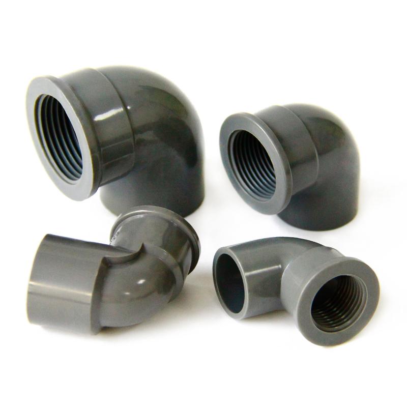 5Pcs/Lot 1/2 3/4 1Inch PVC Female Thread Elbow Connector PVC Pipe Connectors Fish Tank Adapter Garden Irrigation Fittings