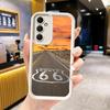 Handyhülle für Samsung Galaxy S26 S25 Ultra S24 FE America Route 66 Schale S23 Plus S22 + S21 S20 5G Weiches Silikon Funda