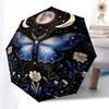 1pc Butterfly NightOpen/Close Umbrella-Windproof, Compact Travel Umbrella, Sturdy 8-Rib Shaft, Outdoor Accessory, 1056
