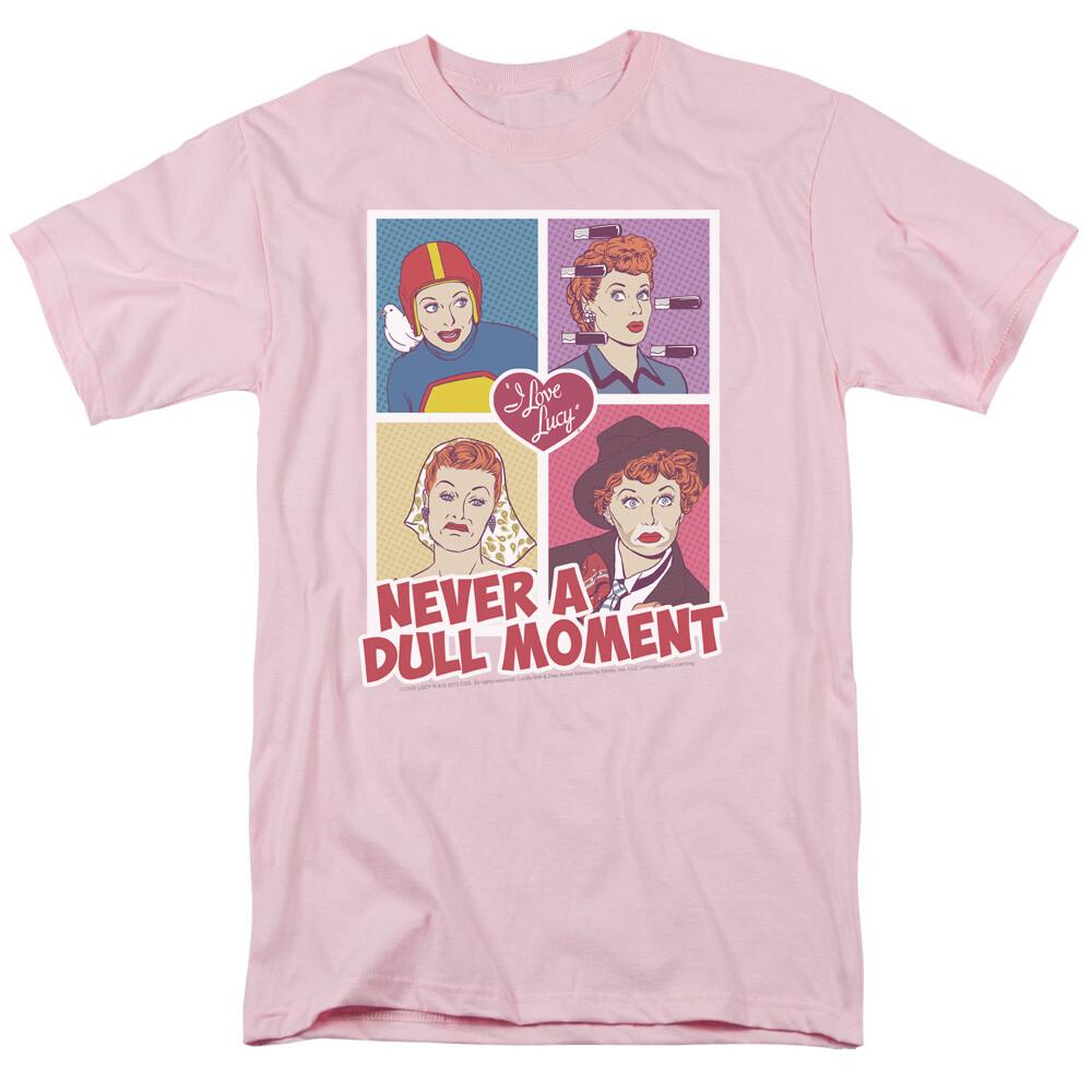 I Love Lucy Panels Logo T Shirt Lucy Mens Licensed Classic TV Light Pink M
