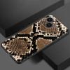 Fashion Snake Skin Phone Case For Apple iPhone 13 12 Mini 11 Pro XS Max XR X 8 7 6S 6 Plus SE 2022 2020 5S 5 Soft Black Cover