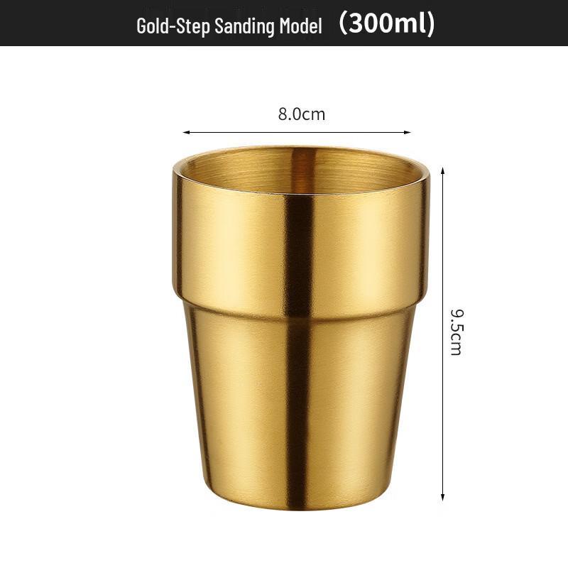 Golden Double Wall Stainless Steel Tumbler