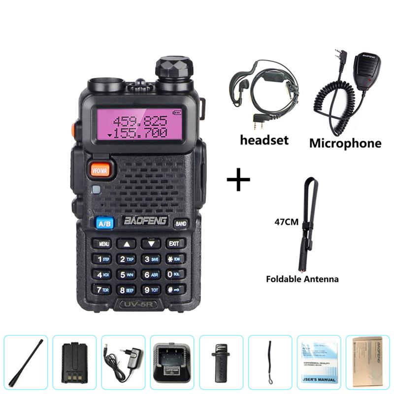 Baofeng UV-5R Walkie Talkie Airband Wireless Copy Frequency AM FM Long Rang Hunting Station Powerful Two Way Portable Radio