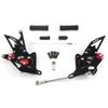 CNC Adjustable Rearset Kit for Suzuki Hayabusa GSXR 1300 GSX1300R Black Motorcycle Accessory Parts V2.0 GSX-R1300 1999-2007,