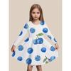 Girls' 3D Yellow Christmas Dress Long Sleeve Summer Spring Vacation Daily Holiday Princess Beautiful Sweet Kids 4-12 Years Casual Dress A Line Dress