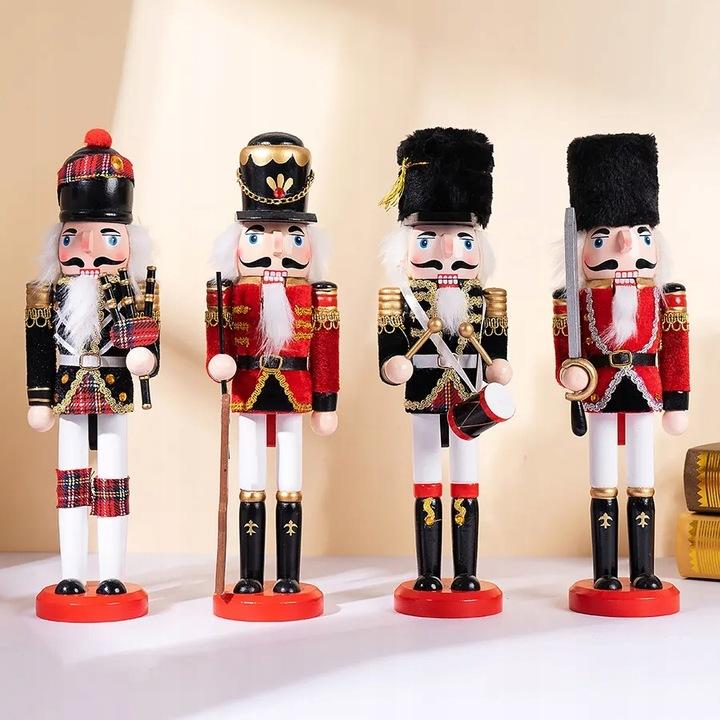 Duży Dziadek Do Orzechów Zawieszka Figurka Żołnierzyk 30 Cm Drewno