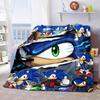 Sonic Warm Throw Blanket Flannel Soft Cozy Lightweight Blanket for Bed Sofa Home Decor -QJY