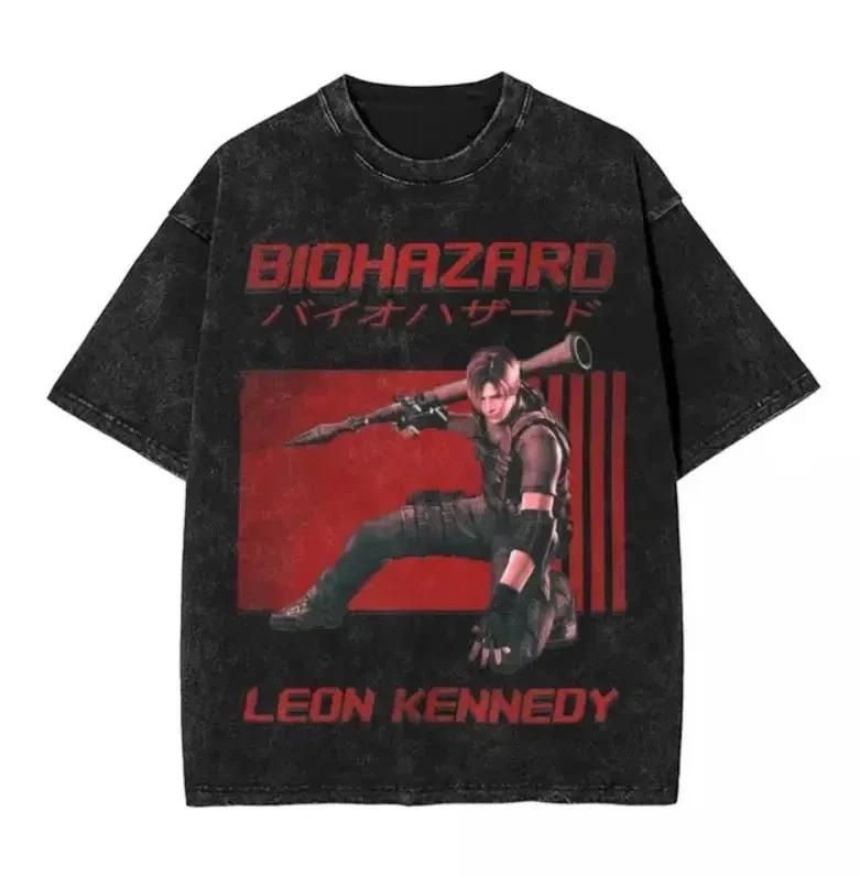 Resident Evil Biohazard Leon Kennedy Graphic Tee, Horror Game and kids tshirt