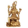 Lord Shiva Idol Wearing Rudraksha Mala Sitting On Tiger With Trishul & Damru
