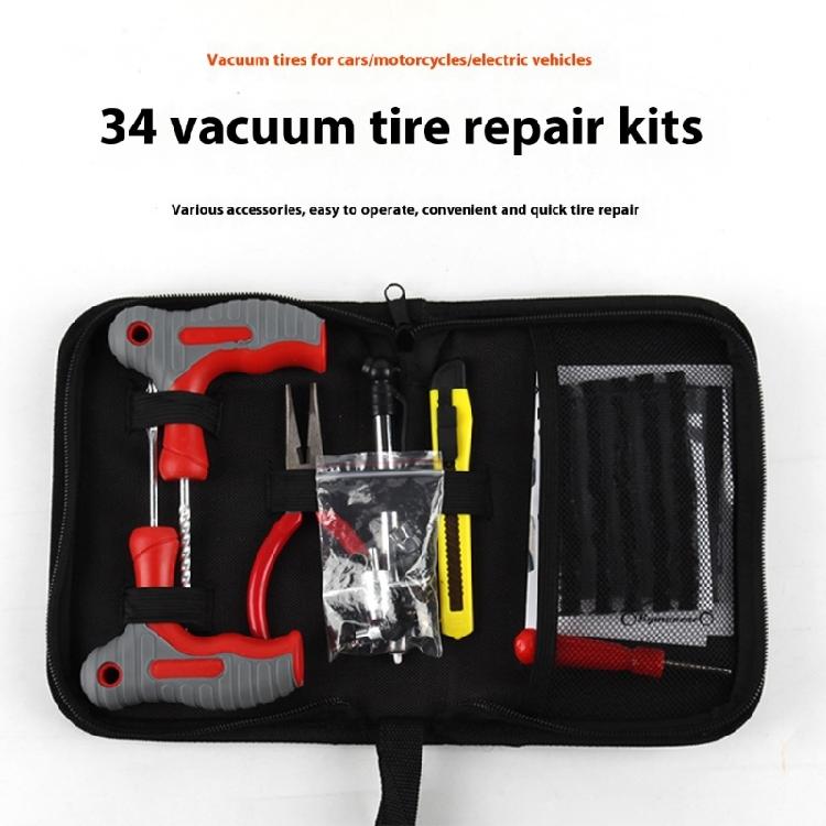 Strong ABS & Metal Tire Repair Set Comprehensive Solution Puncture Fixing for Roadside Emergencies On Car Trucks Bikes