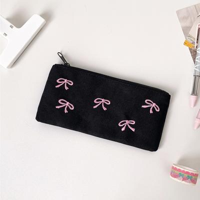 Federmäppchen mit großer Kapazität und Schleife, Aufbewahrungstasche, Kosmetiktasche, passendes Geschenk für Mädchen