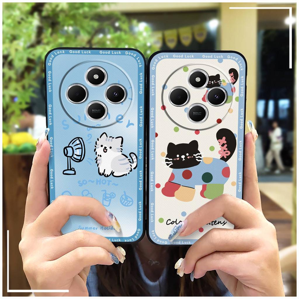 Waterproof Phone Pouch Phone Case For Redmi A4 5G TPU Dirt-resistant Cartoon Graffiti Protective Fashion Design Silicone