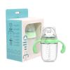 Silicone Wide Mouth Baby Bottle with Anti-Colic Nipple & Rice Cereal Spoon