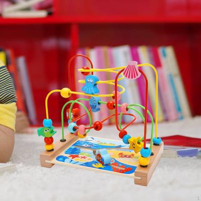 Bead Maze Toy Developmental Educational Circle Preschool for Kids Boy Girl Gift