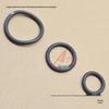 High-Temperature Resistant Silicone Sealing Gasket Set: 1", 4", 6" Radiator O-Ring & Bleeder Valve Plug (Black, Round)
