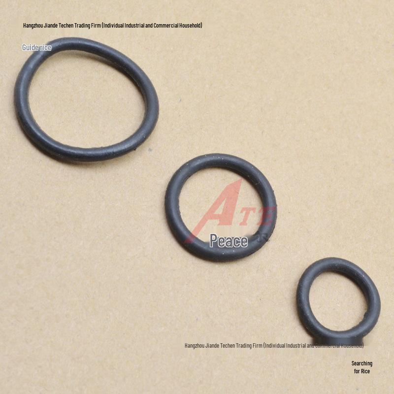 High-Temperature Resistant Silicone Sealing Gasket Set: 1", 4", 6" Radiator O-Ring & Bleeder Valve Plug (Black, Round)