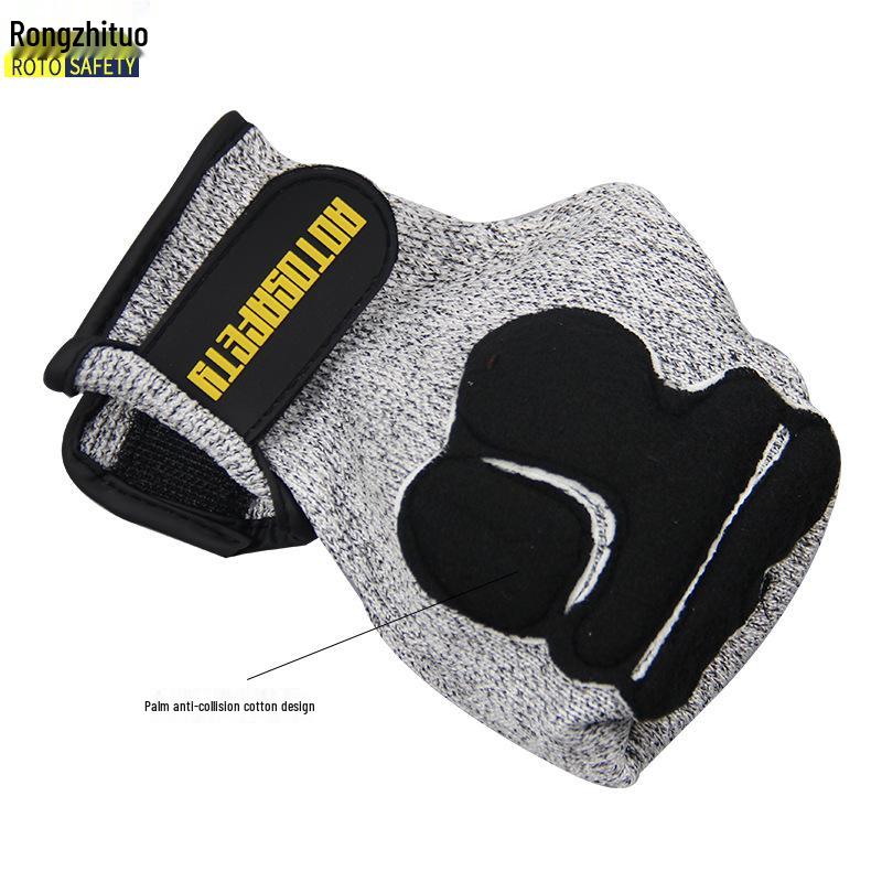 Shockproof, Cut & Impact-Resistant TPR Gloves for Mechanical Repair, Fire Rescue, Mining, Riding & Puncture Resistance.