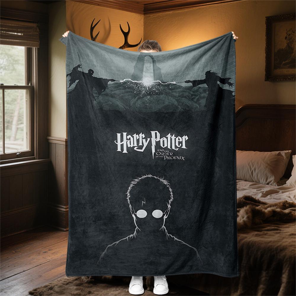 1 Stück Harry Potter Orden des Phönix Outdoor Flanell Überwurfdecke Ganzjahres Weiche Wärme, Heimdekoration 1031209